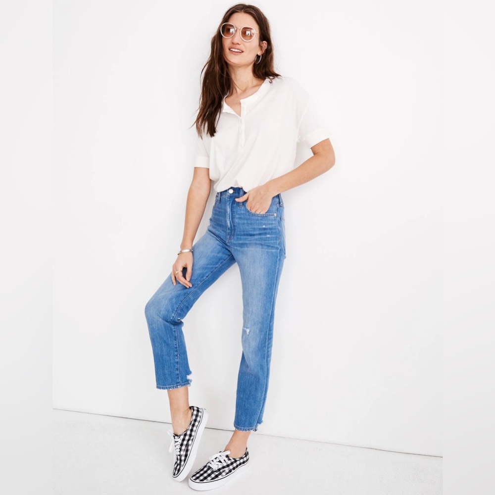 Madewell Classic Straight Jeans in Novello Wash Size 29